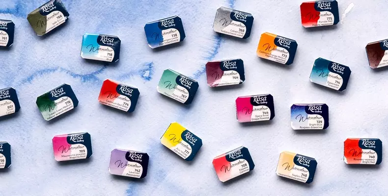 Rosa gallery akvarellivärit nyt pekkalasta 168