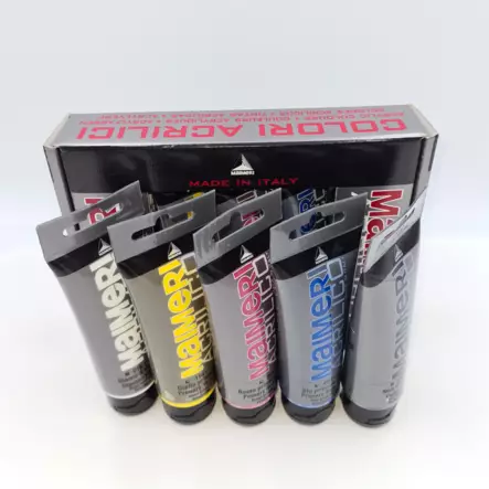 Akryylimaalauksen perusvärit 5x75ml Maimeri Acrilico - Maimeri Acrilico 75ml - 0998190 - 2