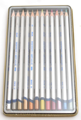 Derwent Metallic - 12 värikynää - Värikynäsetit - 2598590 - 2
