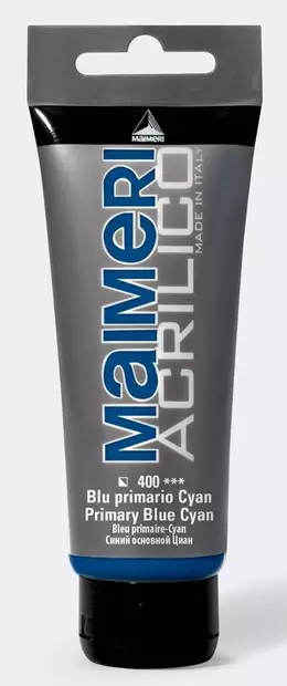 Maimeri Acrilico 400 Primary Blue - Cyan 200ml - Maimeri Acrilico 200ml - 0924400 - 2