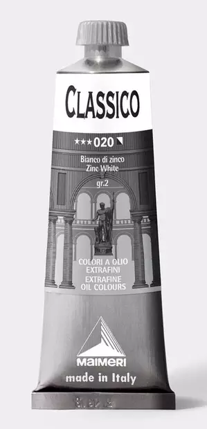 Maimeri Classico 020 Zinc White 60ml - Maimeri Classico 60ml - 0306020 - 2