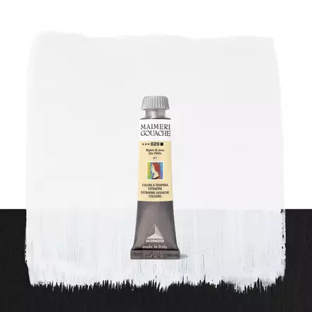 Maimeri Guassi 020 Zinc White 20ml - Guassi ja peitevärit - 2002020 - 1