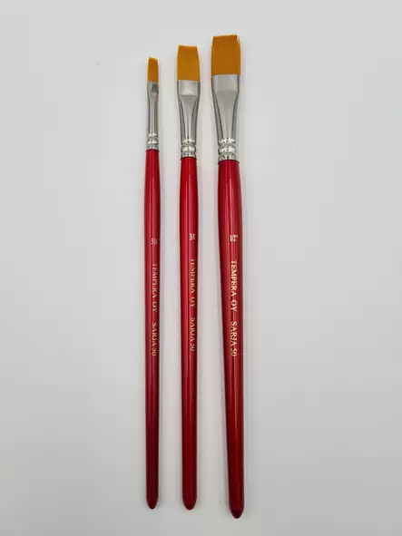 Tempera sarja 50 keinokuitusivellin lajitelma S-M latta - Sivellinsetit - 005706060 - 1