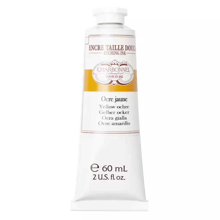 Charbonnel Etching Ink syväpainoväri 302 Yellow ochre 60ml - Syväpainovärit - 574880 - 2