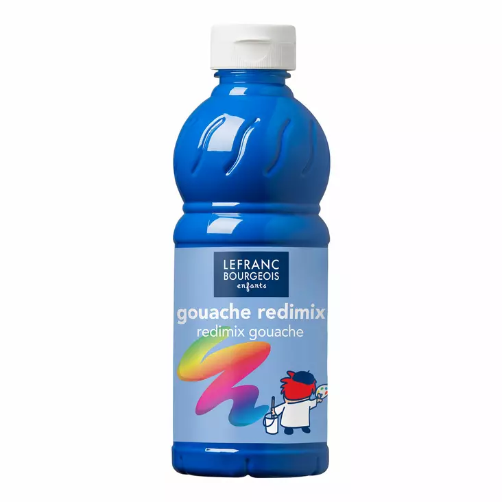 L&B Redimix 010 Primary Blue (Cyan) 500ml - Guassi ja peitevärit - 545160 - 1