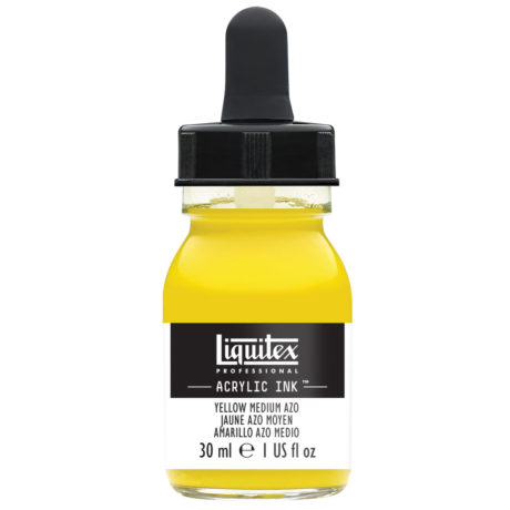 Liquitex Acrylic Ink 412 Yellow medium azo 30ml - Akryylimusteet - 6975970 - 1