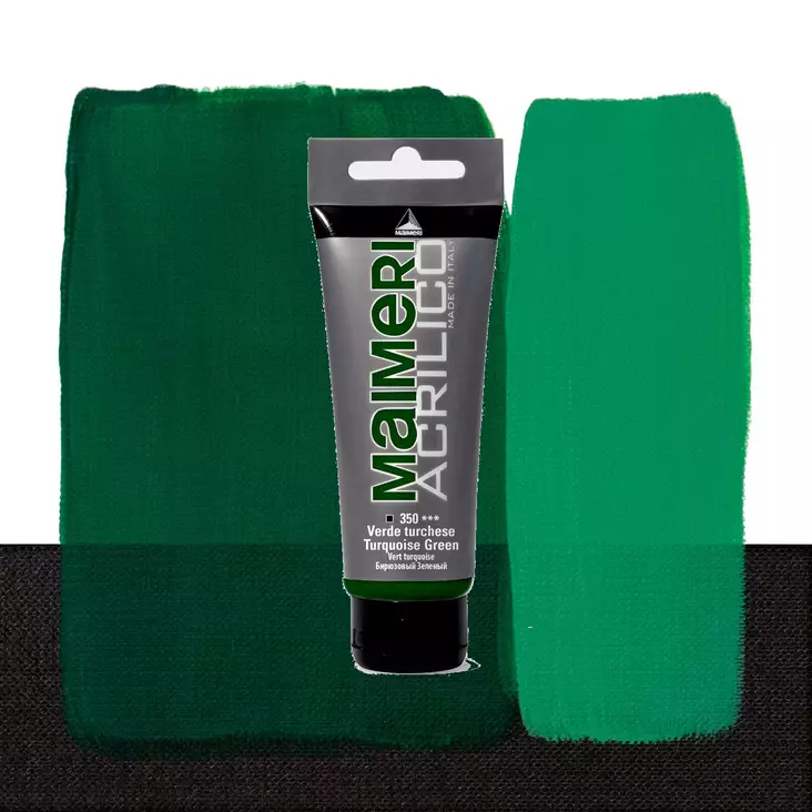 Maimeri Acrilico 340 Permanent Green Deep 75ml - Maimeri Acrilico 75ml - 0916340 - 1