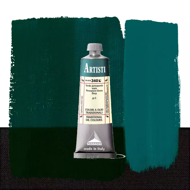 Maimeri Artisti 340 Permanent Green Deep 60ml - Maimeri Artisti 60ml ja 200ml - 0106340 - 1