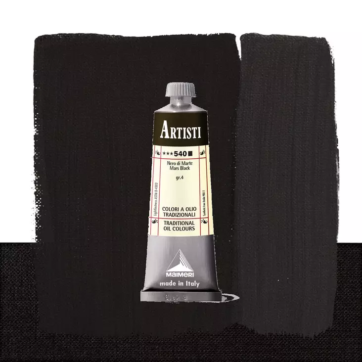 Maimeri Artisti 540 Mars Black 60ml - Maimeri Artisti 60ml ja 200ml - 0106540 - 1