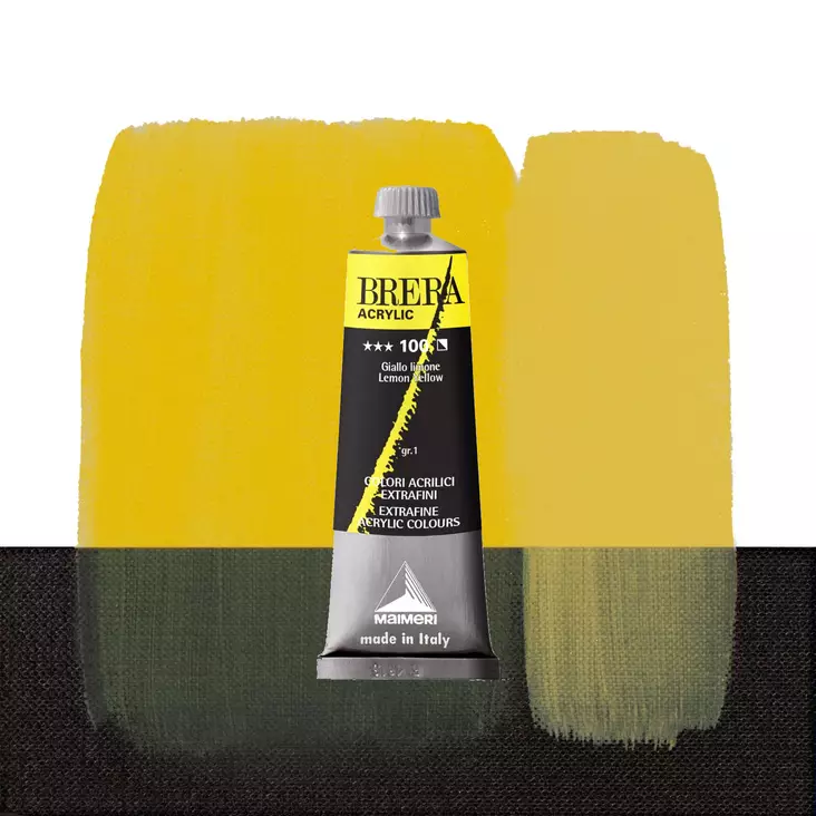 Maimeri Brera 100 Lemon Yellow 60ml - Maimeri Brera 60ml ja 200ml - 0806100 - 1