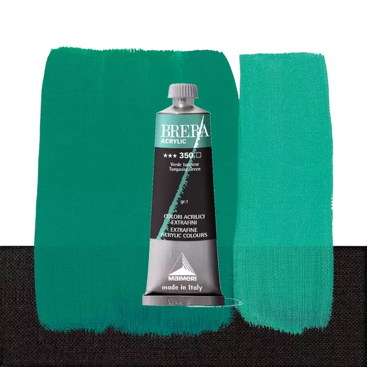 Maimeri Brera 350 Turquoise Green 60ml - Maimeri Brera 60ml ja 200ml - 0806350 - 1