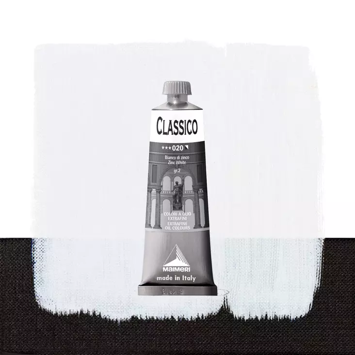 Maimeri Classico 020 Zinc White 60ml - Maimeri Classico 60ml - 0306020 - 1