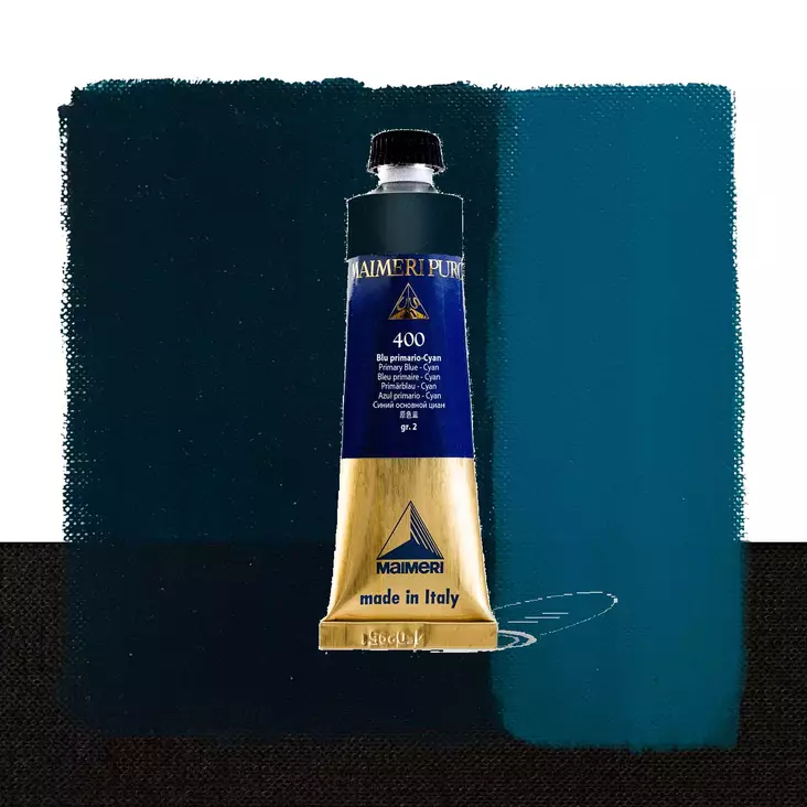 Maimeri Puro 400 Primary Blue - Cyan 40ml - Maimeri Puro 40ml - 0012400 - 1