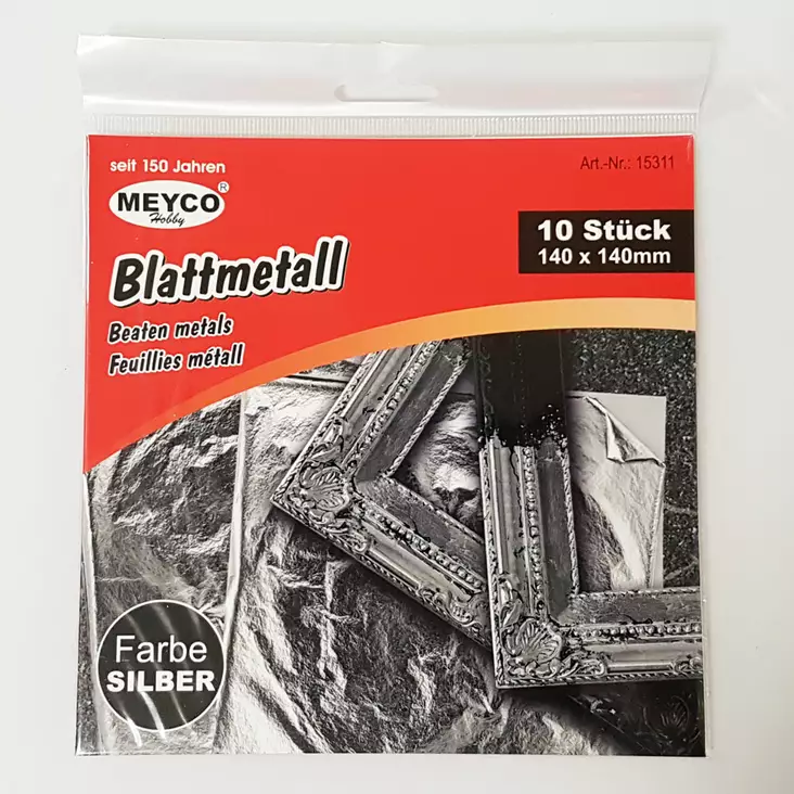 MEYCO Lehtihopea 14x14cm 10ark. - Kultaus- ja korjaustarvikkeet - 5153110 - 1