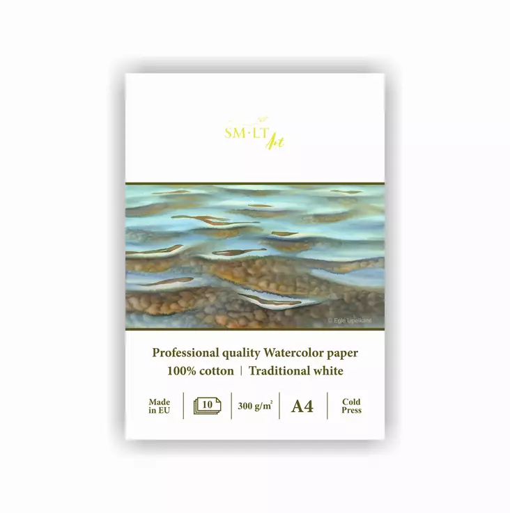 SMLT Akvarellilehtiö Professional A4 (10) 300g 100% - Akvarellilehtiöt - 588030 - 1
