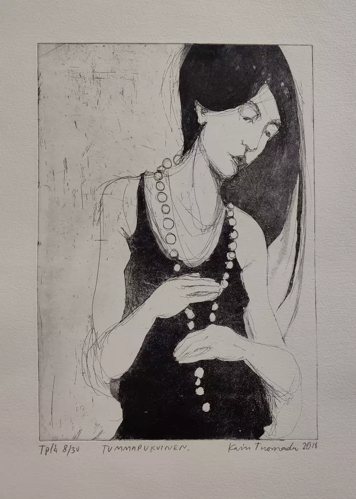 Tuomaala Kaisu: Tummapukuinen - Keskisuuret vedokset - t12090 - 1