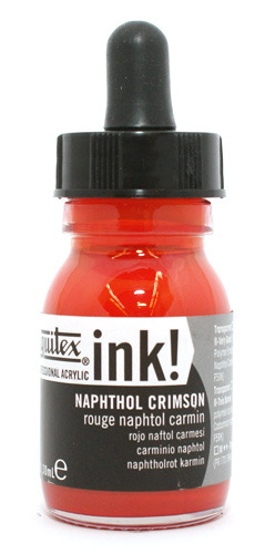 Liquitex Acrylic Ink 292 Napthol Crimson 30ml - Akryylimusteet - 6975871 - 1