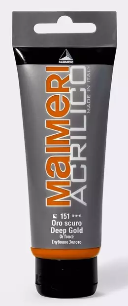 Maimeri Acrilico 151 Deep Gold 200ml - Maimeri Acrilico 200ml - 0924151 - 2