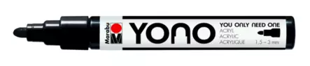 Marabu YONO Marker 1,5-3mm 073 black - Akryylitussit - 51848031 - 1