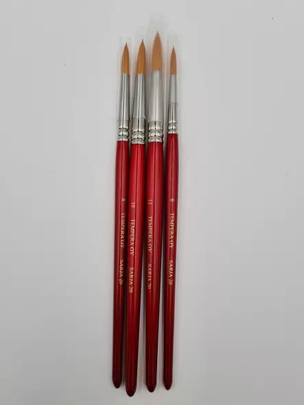 Tempera sarja 20 keinokuitusivellin lajitelma M kärki - Sivellinsetit - 005704061 - 1