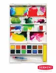 Derwent Inktense Paint Pan 24 + säiliösivellin - Akvarellivärit - 2594561 - 3