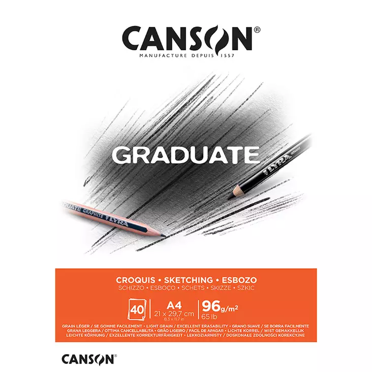 Canson Graduate Sketch - Luonnos- ja piirustuslehtiöt - 50020901 - 1