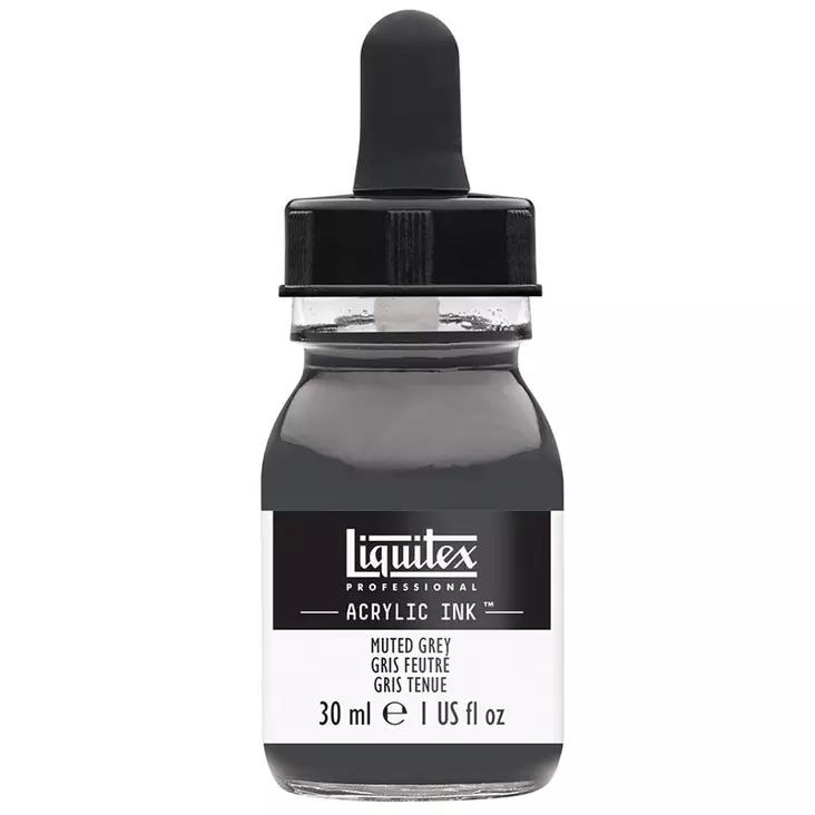 Liquitex Acrylic Ink 505 Grey Muted 30ml - Akryylimusteet - 2995531 - 1