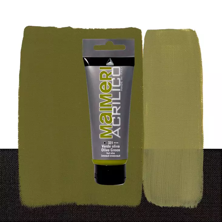 Maimeri Acrilico 331 Olive Green 200ml - Maimeri Acrilico 200ml - 0924331 - 1