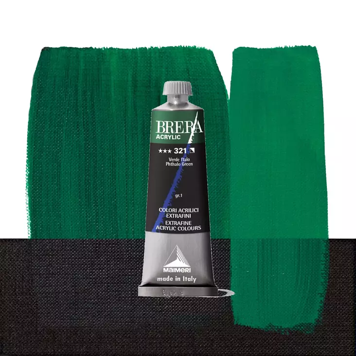 Maimeri Brera 321 Phthalo Green 60ml - Maimeri Brera 60ml ja 200ml - 0806321 - 1