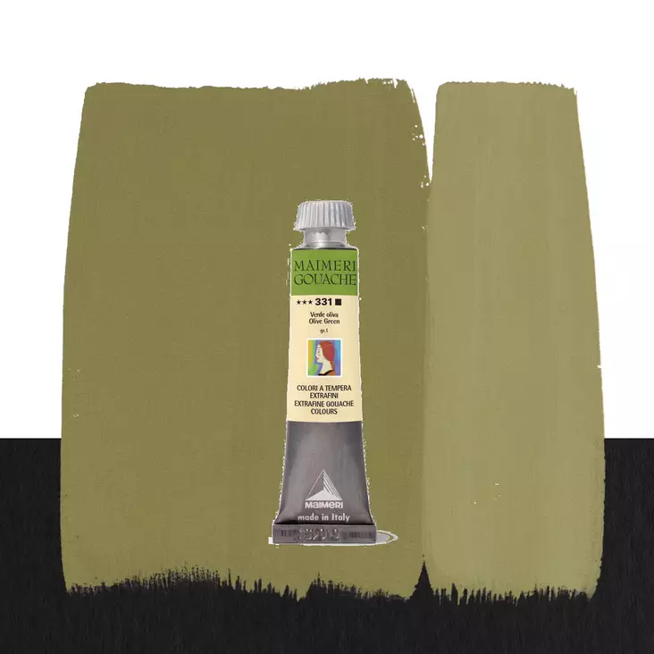 Maimeri Guassi 331 Olive Green 20ml - Guassi ja peitevärit - 2002331 - 1