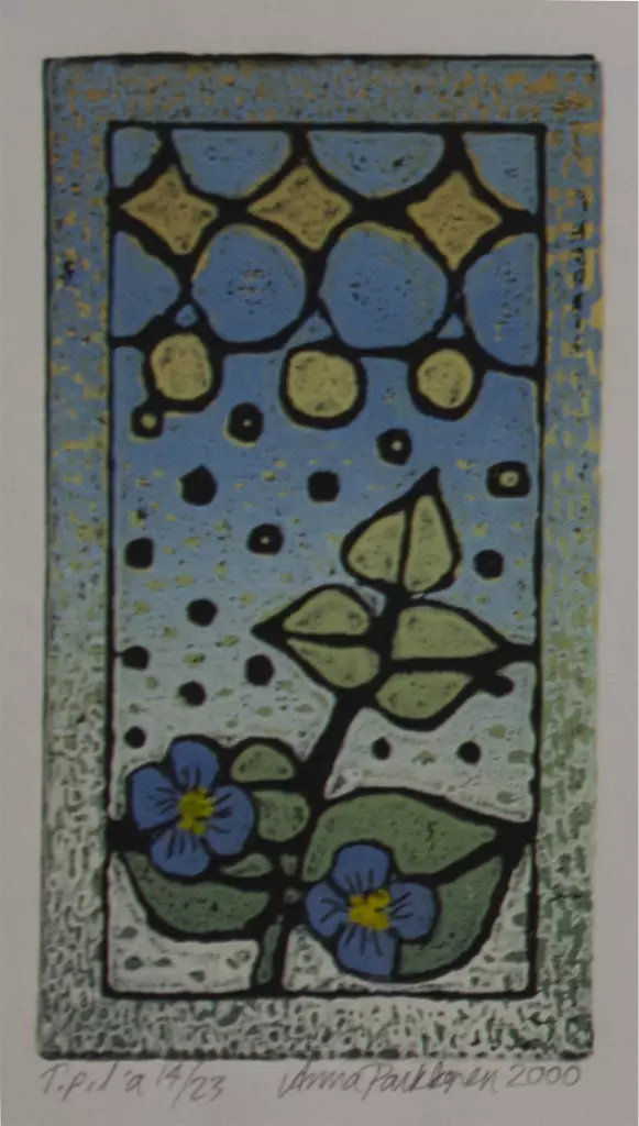 Parkkonen Anna: Kaksi sinistä kukkaa - Pienet vedokset - t6461 - 1