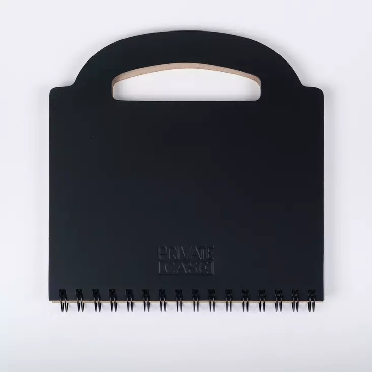 Private Case A4 Portfolio, uusiopahvi, musta - Salkut ja kansiot - 011-11 - 1