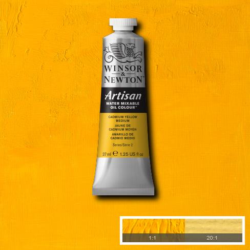 W&N Artisan 116 Cadmium Yellow Medium 37ml - Vesiliukoiset öljyvärit - 514011 - 1