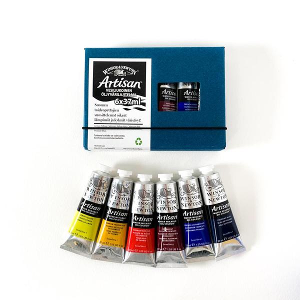 W&N Artisan 6x37ml setti, vesiliukoinen öljyvärilajitelma - Vesiliukoiset öljyvärit - 1590251 - 1