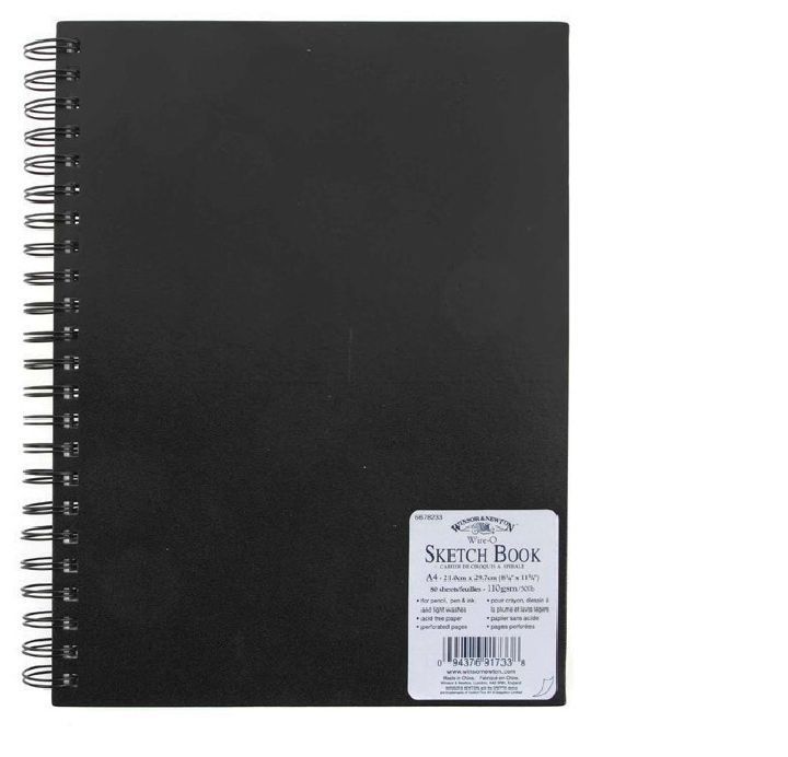 W&N Sketch book 110g A4 (80) kierre - Luonnos- ja piirustuslehtiöt - 535081 - 1