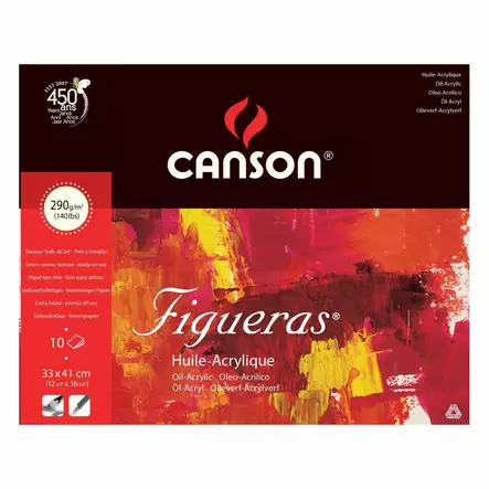Canson Figueras 290g 33x41cm öljy- ja akryylilehtiö - Öljy- ja akryylilehtiöt - 0857222 - 7