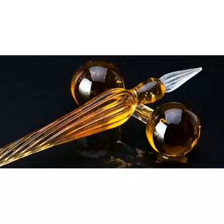 Lasikynä 18cm ja tuki ORANSSI - Kalligrafia varret ja setit - 445412 - 2