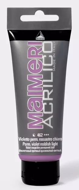 Maimeri Acrilico 462 Permanent Violet Reddish Light 200ml - Maimeri Acrilico 200ml - 0924462 - 2