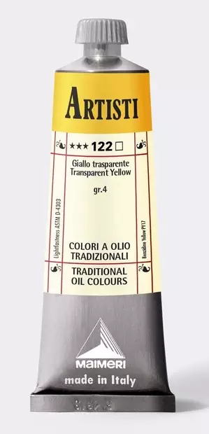 Maimeri Artisti 122 Transparent Yellow 60ml - Maimeri Artisti 60ml ja 200ml - 0106122 - 2