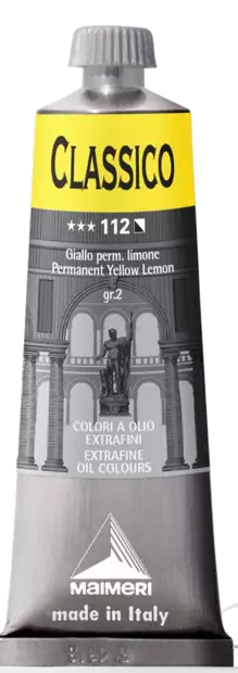 Maimeri Classico 112 Permanent Yellow Lemon 60ml - Öljyvärit - 0306112 - 2