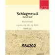 Kultainen lyöntimetalli 25kpl - Kultaus- ja korjaustarvikkeet - 584202 - 1