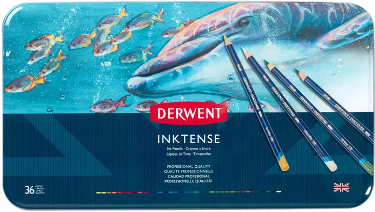 Derwent Inktense - 36 värikynää - Derwent Inktense värikynät - 2301842 - 1
