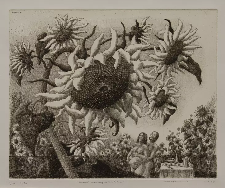 Hannula Simo: Suuri auringonkukka - Keskisuuret vedokset - t9932 - 1