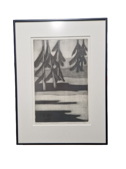 Korpikuuset (hinta sisältää kehyksen) - Pienet vedokset - 9452322 - 1