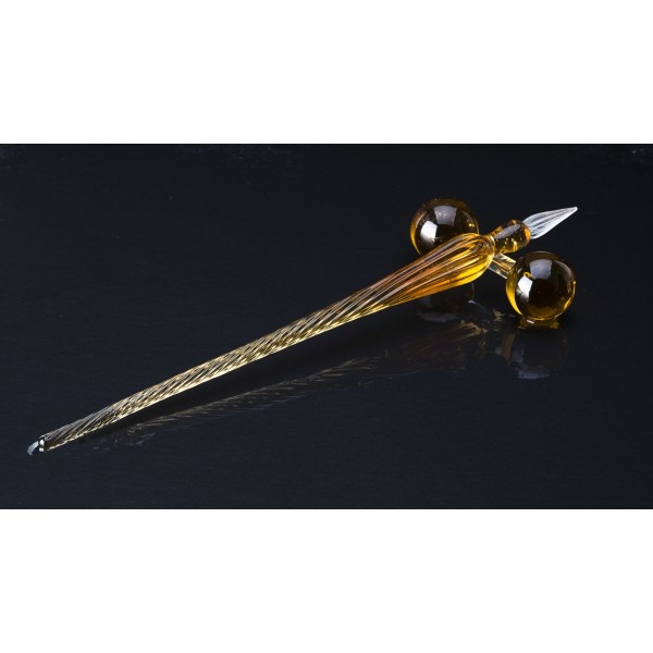 Lasikynä 18cm ja tuki ORANSSI - Kalligrafia varret ja setit - 445412 - 1