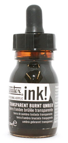 Liquitex Acrylic Ink 130 Transparent Burnt Umber 30ml - Akryylimusteet - 6975802 - 1