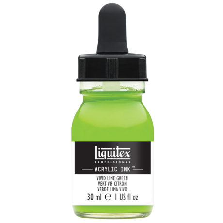 Liquitex Acrylic Ink 740 Vivid lime green 30ml - Akryylimusteet - 6976052 - 1