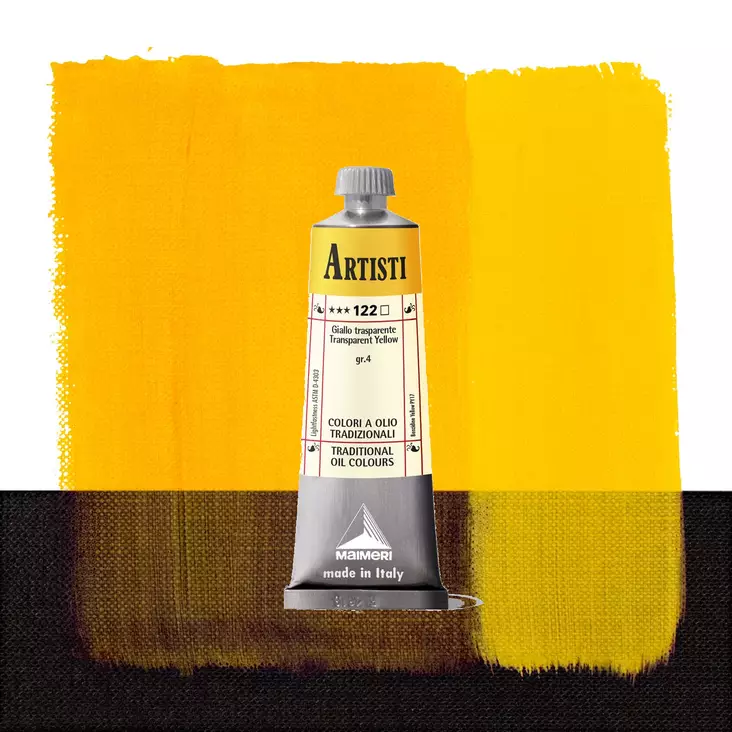 Maimeri Artisti 122 Transparent Yellow 60ml - Maimeri Artisti 60ml ja 200ml - 0106122 - 1
