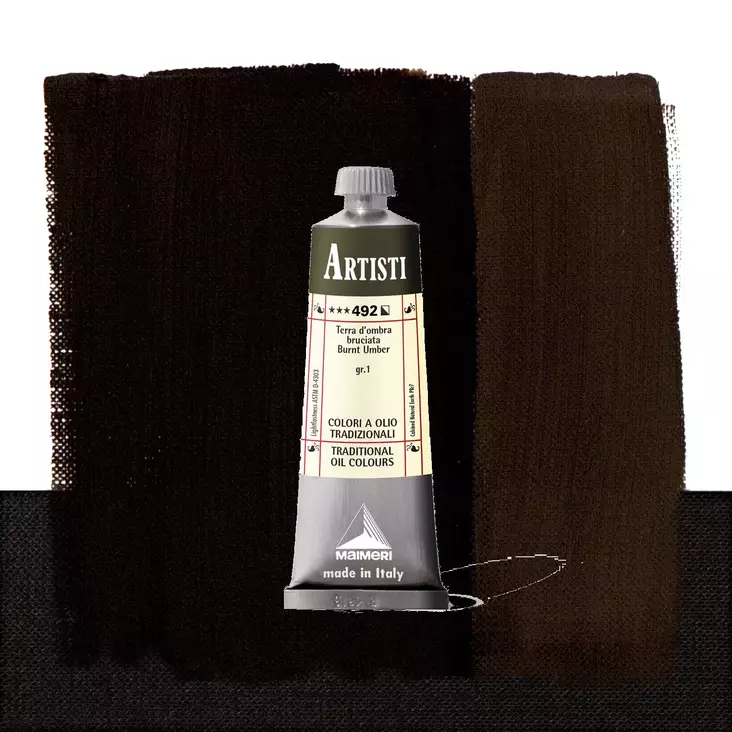 Maimeri Artisti 492 Burnt Umber 60ml - Maimeri Artisti 60ml - 0106492 - 1
