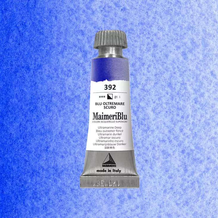Maimeri Blu Akvarellituubi 392 Ultramarine Deep 12ml - Maimeri Blu - 1609392 - 1